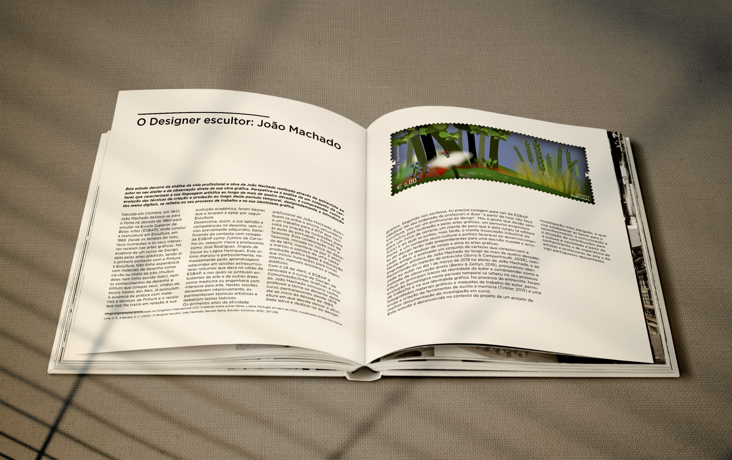 Magazine mockup with a blank space